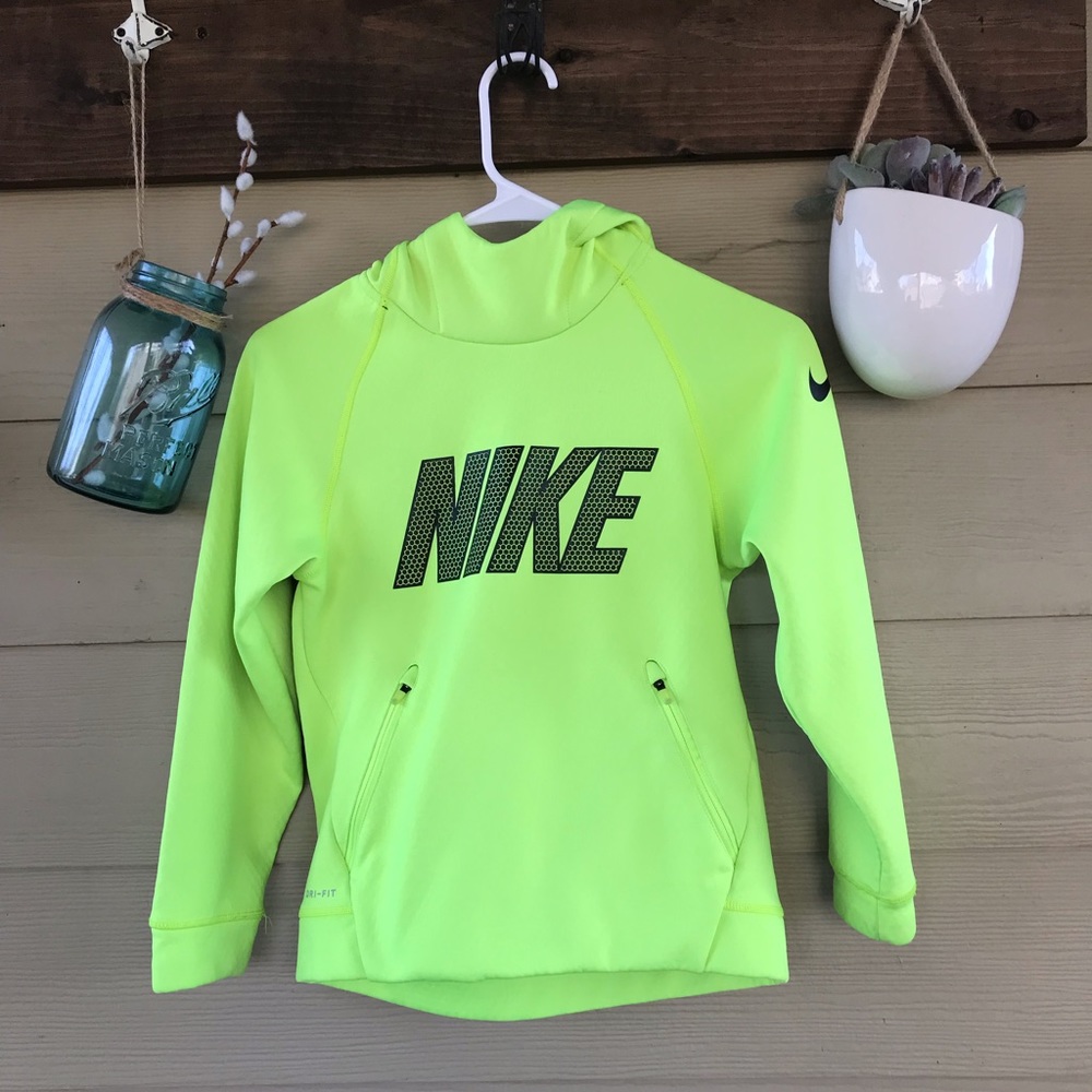Bright yellow boys Nike sweatshirt